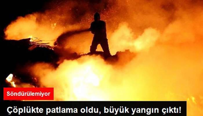 Bodrum'da Çöplükte Başlayan Yangın Söndürülemiyor