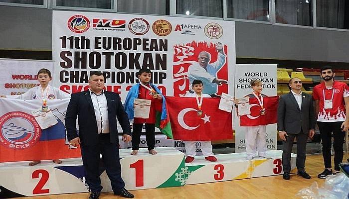 Çan Belediyesi Karate Kulübü Avrupa'da ödüle doymuyor