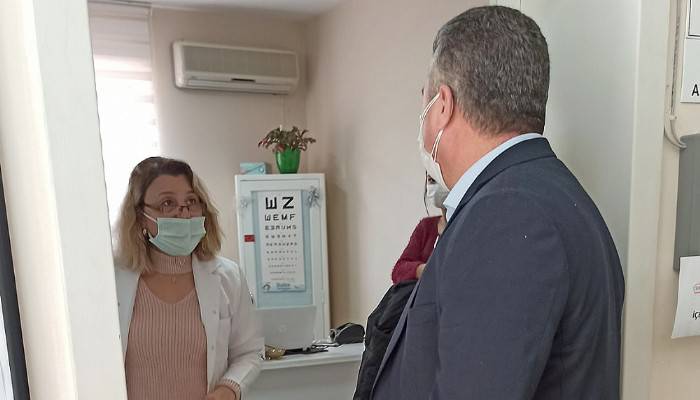 Karantinadan Çıkan Başkan Mesut Bayram, Sağlık Çalışanları Ziyaret Ederek Teşekkür Etti
