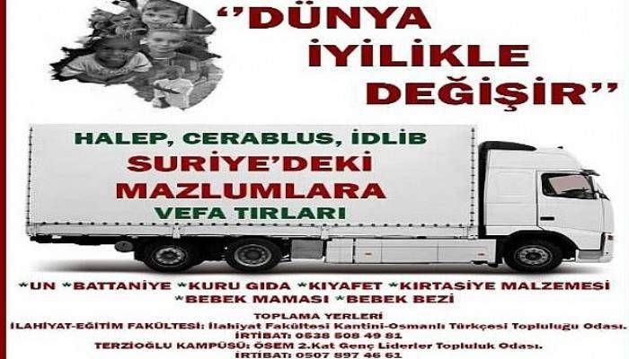 Çanakkale’den Suriye’ye vefa tırı