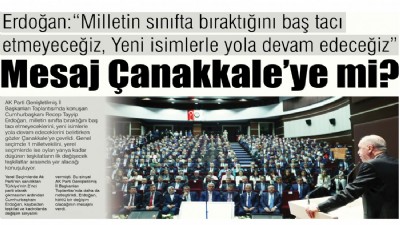 Erdoğan: “Milletin sınıfta bıraktığını baş tacı etmeyeceğiz, Yeni isimlerle yola devam edeceğiz