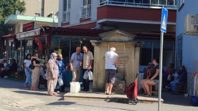 Sokak çeşmeleri kesildi