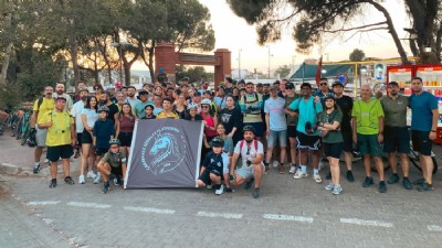 Kardeş şehir Osnabrück’lü gençler ile Çanakkale’de bisiklet turu yaptı