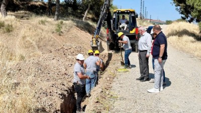 Bayramiç Belediyesi Düğün ve Festival Alanına Kalıcı Elektrik Hattı Çekiyor
