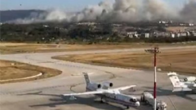 Çanakkale Havalimanı, Yangın Söndürme Operasyonlarının Kalbi Oldu