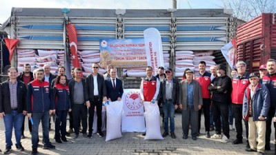 Üreticilere 62 Bin 500 Kilogram Sertifikalı Buğday Tohumu Dağıtıldı