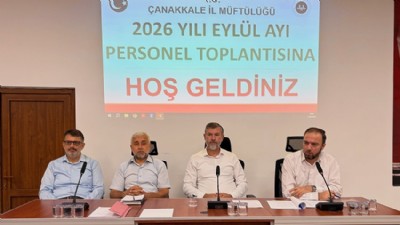 Çanakkale İl Müftülüğünde Eylül Ayı Personel Toplantısı Yapıldı