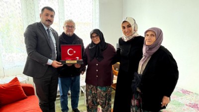Kaymakam Karali’den Şehit Ailesine Taziye Ziyareti