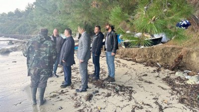 Vali Aktaş, Karanlık limanda incelemelerde bulundu