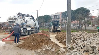 Eceabat’ta Su Hattına İnşaat Engeli