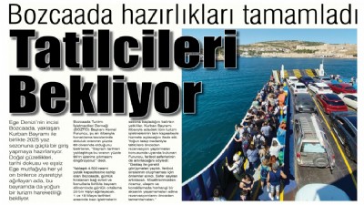 Bozcaada hazırlıkları tamamladı, tatilcileri bekliyor