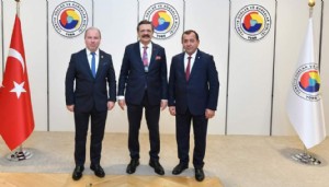 Biga Ticaret Borsası Başkanı Baş ve yönetiminden Hisarcıklıoğlu’na ziyaret