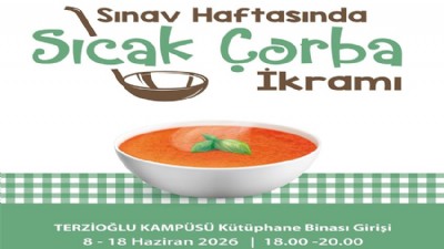 Final Haftasında Öğrencilere Çorba İkramı