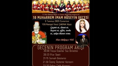 10 Muharrem İmam Hüseyin Gecesi Etkinliği Düzenlenecek