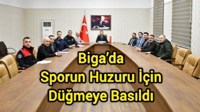 Biga’da Sporun Huzuru İçin Düğmeye Basıldı