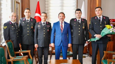 Jandarma’dan Kaymakam Kayabaşı’na Ziyaret