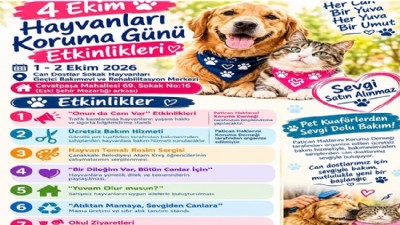 Hayvanları Koruma Günü kapsamında anlamlı etkinlikler