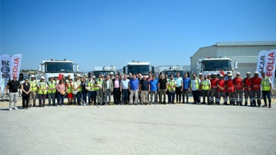 Çanakkale Belediyesi’nde 5 yeni araç hizmete girdi