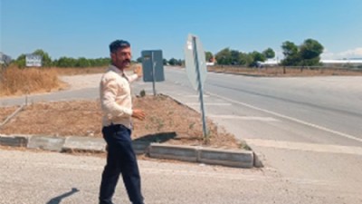Bozlar Köyü Kavşağındaki Tabelalar Güvenlik İçin Taşındı