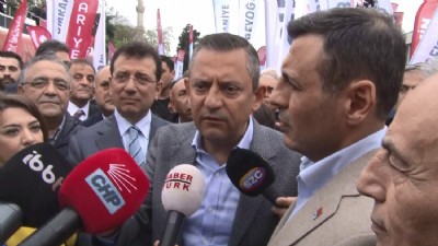 CHP Genel Başkanı Özel ve İBB Başkanı İmamoğlu Saraçhane'de