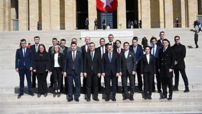 Çanakkale Savaşları Gelibolu Tarihi Alan Başkanlığı Heyeti Anıtkabir’i Ziyaret Etti