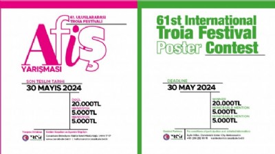 61. Uluslararası Troia Festivali Afiş Tasarım ve Uygulama Yarışması İçin Başvurular Başladı