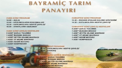 Bayramiç Tarım Panayırı 5-7 Eylül’de Gerçekleşecek