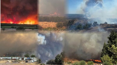 Trakya’dan Ege’ye Ateş Hattı, Yangın Zinciri Çanakkale’yi sardı