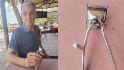 70 Yıllık Tıraş Makinası KOZ-ÇEŞME Kültür Evi’ne Bağışlandı