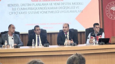 Tarımının yol haritası belirlendi