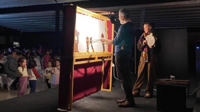 Gökçeada’da Gölge Oyunu Coşkusu: Çocuklardan Kahkaha Seli