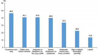 Girişimlerin %7,5'i yapay zeka kullandığını beyan etti