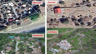 Ayvacık’ta 63 Kaçak Yapı Yıkıldı