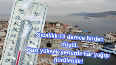 Soğuk hava dalgası Çanakkale’yi etkisi altına almayı sürdürecek