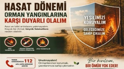 Çanakkale Valiliğinden Hasat Döneminde Orman Yangını Uyarısı
