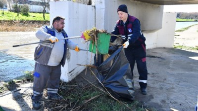 Yağışların Ardından Temizlik Çalışmaları Sürüyor
